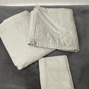 West Elm 400 thread count sateen wide hem sheet set